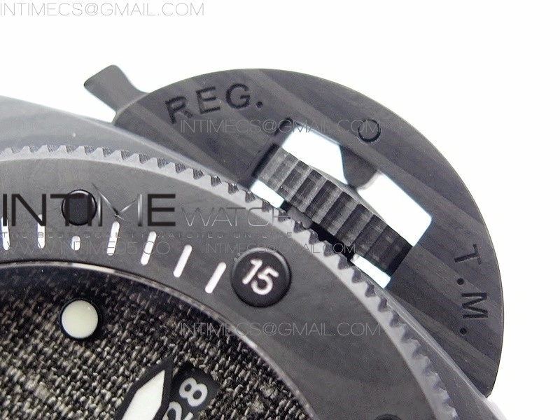 PAM1039 Carbotech VSF 1:1 Best Edition Dark Grey Sail Dial on Rubber Strap P.9010 Clone